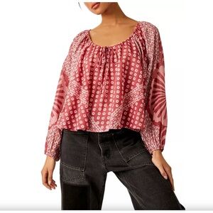 Free People Elena Patterned Blouse
